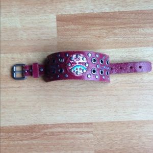 Ed hardy leather cuff